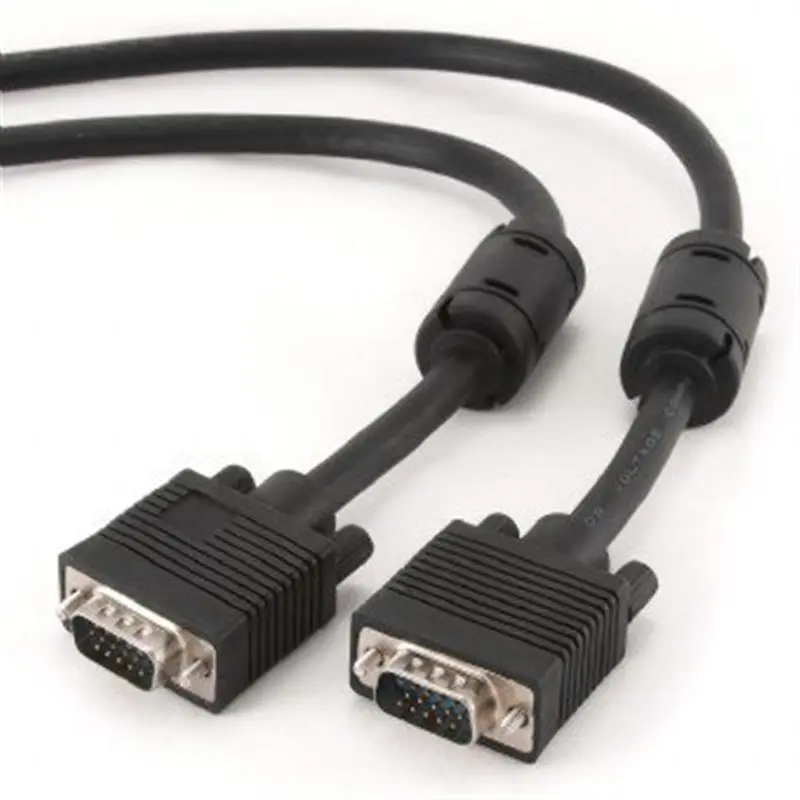 Кабель Cablexpert VGA - VGA (M/M), HD15, з 2-ма фер. кільцями, чорний, 5 м (CC-PPVGA-5M-B) пакет Кабель Cablexpert VGA - VGA (M/M), HD15, з 2-ма фер. кільцями, чорний, 5 м (CC-PPVGA-5M-B) пакет