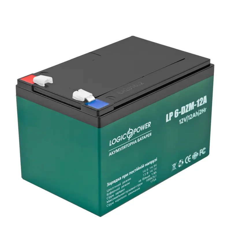 Акумуляторна батарея LogicPower LP 12V 12AH (6-DZM-12) AGM Акумуляторна батарея LogicPower LP 12V 12AH (6-DZM-12) AGM