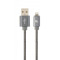 Кабель Cablexpert USB - Lightning (M/M), преміум, 1 м, сірий (CC-USB2S-AMLM-1M-BG)