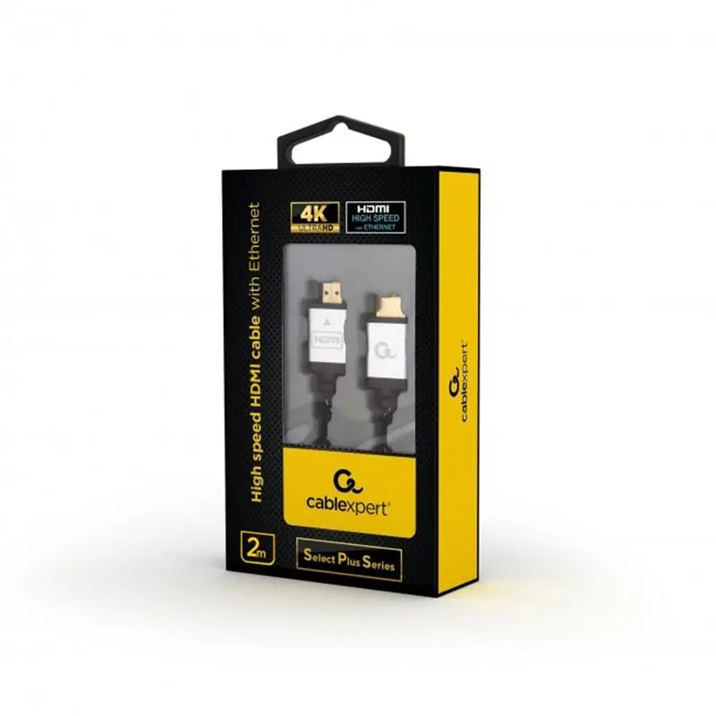 Кабель Cablexpert HDMI - HDMI V 2.0 (M/M), 2 м, чорний/сірий (CCB-HDMIL-2M) коробка Кабель Cablexpert HDMI - HDMI V 2.0 (M/M), 2 м, чорний/сірий (CCB-HDMIL-2M) коробка