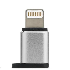 Адаптер Remax Visual micro USB - Lightning (F/M) Silver (RA-USB2-SILVER)