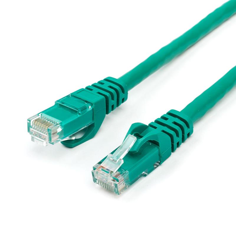 Патч-корд UTP Atcom RJ45, Cat.6, мідь, 3 м, зелений