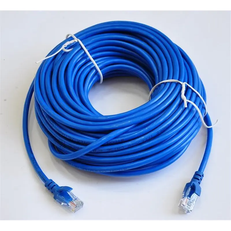 Патч-корд литий, UTP, RJ45, Cat.5e, 20m, синій Патч-корд литий, UTP, RJ45, Cat.5e, 20m, синій