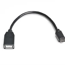 Кабель REAL-EL USB Type-C - USB V 2.0 (M/F), 0.1 м, чорний (EL123500017)