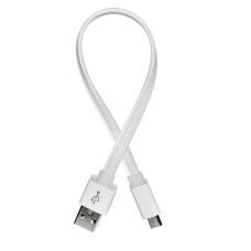 Кабель ColorWay USB - micro USB (M/M), 0.25 м, White (CW-CBUM-MUM25W)