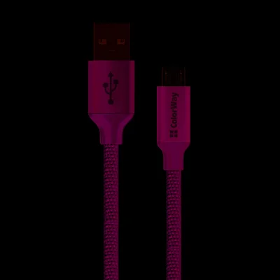 Кабель ColorWay USB - micro USB (M/M), 1 м, Mint (CW-CBUM002-MT)