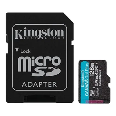 Карта пам`яті MicroSDXC 128GB UHS-I/U3 Class 10 Kingston Canvas Go! Plus R170/W90MB/s + SD-адаптер (SDCG3/128GB) Карта пам`яті MicroSDXC 128GB UHS-I/U3 Class 10 Kingston Canvas Go! Plus R170/W90MB/s + SD-адаптер (SDCG3/128GB)