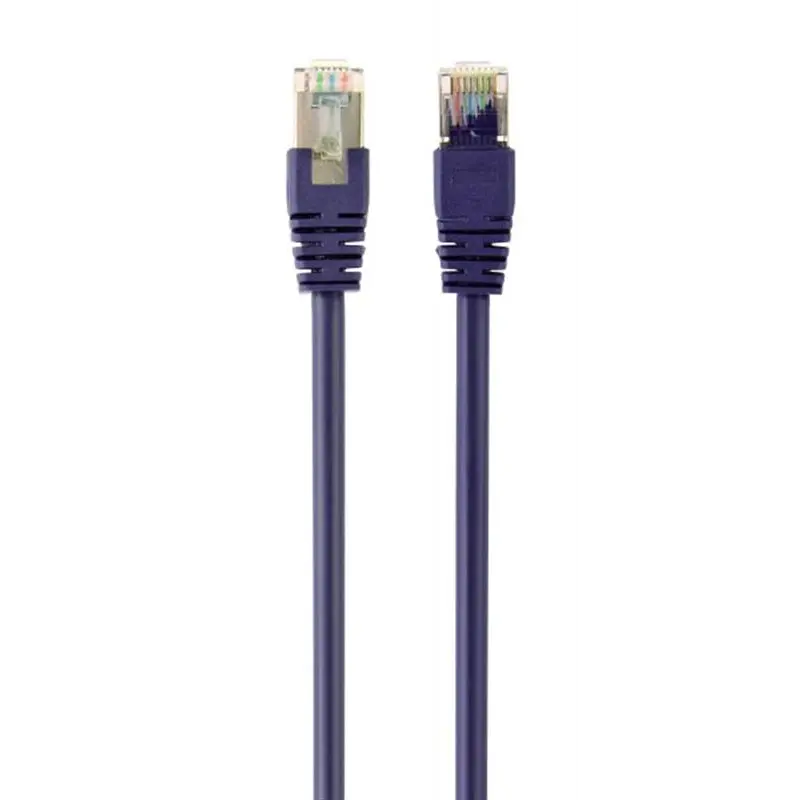 Патч-корд Cablexpert (PP6-5M/V) FTP, літий, 50u "штекер із засувкою, 5 м, фіолетовий Патч-корд Cablexpert (PP6-5M/V) FTP, літий, 50u "штекер із засувкою, 5 м, фіолетовий