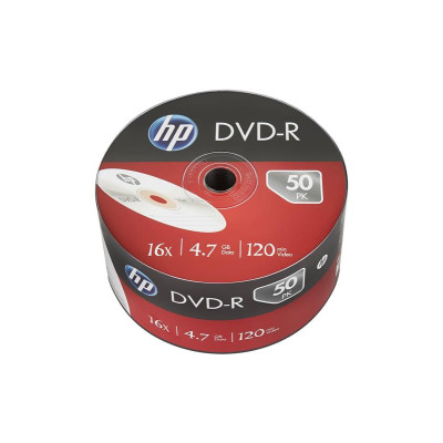 Диски DVD-R HP (69303 /DME00070-3) 4.7GB 16x, без шпинделя, 50 шт