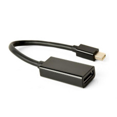 Адаптер Cablexpert mini DisplayPort - DisplayPort (M/F), 0.15 м, Black (A-mDPM-DPF4K-01)