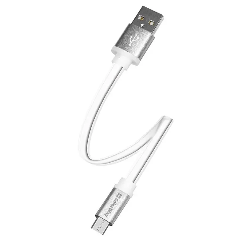 Кабель ColorWay USB - micro USB (M/M), 0.25 м, White (CW-CBUM-MUM25W) Кабель ColorWay USB - micro USB (M/M), 0.25 м, White (CW-CBUM-MUM25W)