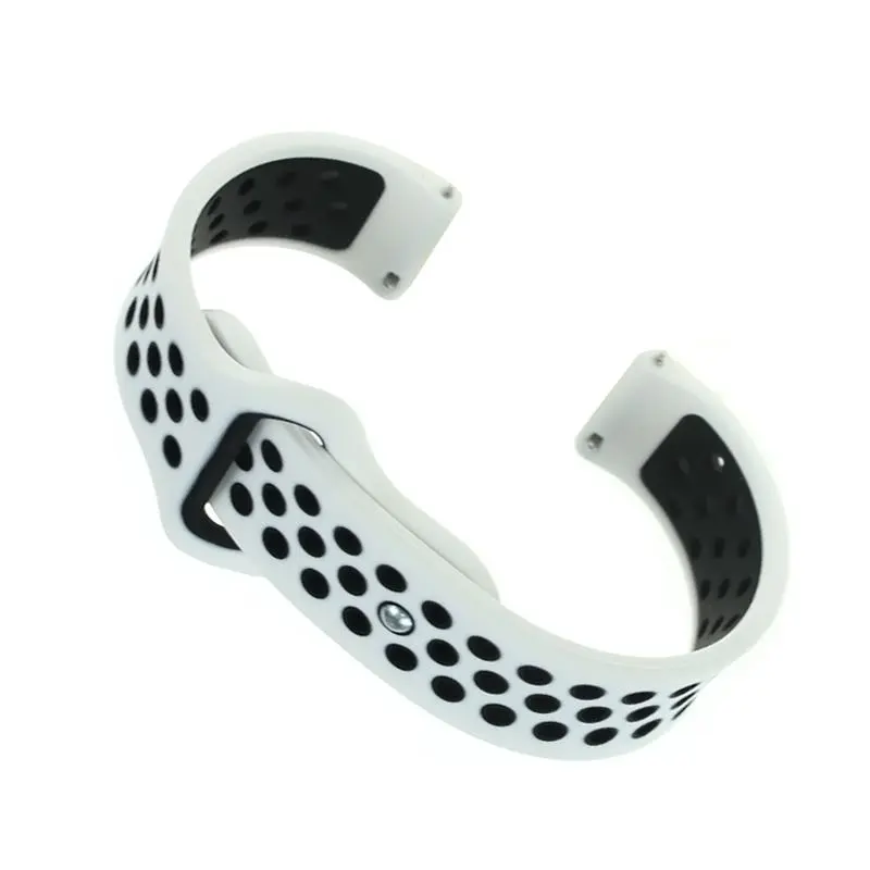 Ремінець BeCover Nike Style для Samsung Galaxy (20mm)/Watch 5/ Watch 4 40/44mm/Watch 4 Classic 42mm/Watch Active/Active 2 40/44mm/Watch 3 41mm/Gear S2/Classic/Gear Sport White-Black (705696) Ремінець BeCover Nike Style для Samsung Galaxy (20mm)/Watch 5/ Watch 4 40/44mm/Watch 4 Classic 42mm/Watch Active/Active 2 40/44mm/Watch 3 41mm/Gear S2/Classic/Gear Sport White-Black (705696)