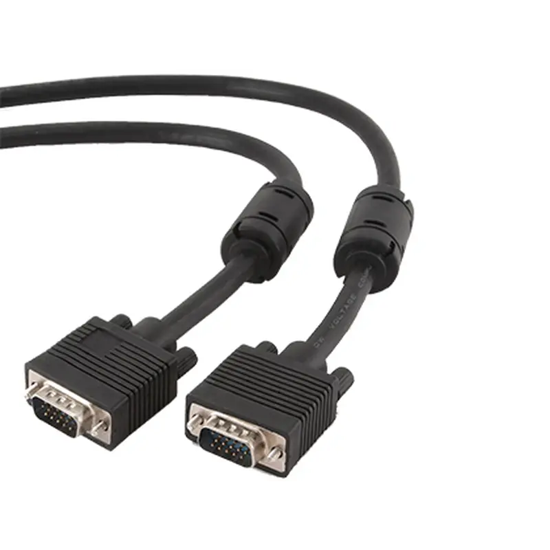 Кабель Cablexpert VGA - VGA (M/M), HD15, з 2-ма фер. кільцями, чорний, 10 м (CC-PPVGA-10M-B) пакет Кабель Cablexpert VGA - VGA (M/M), HD15, з 2-ма фер. кільцями, чорний, 10 м (CC-PPVGA-10M-B) пакет