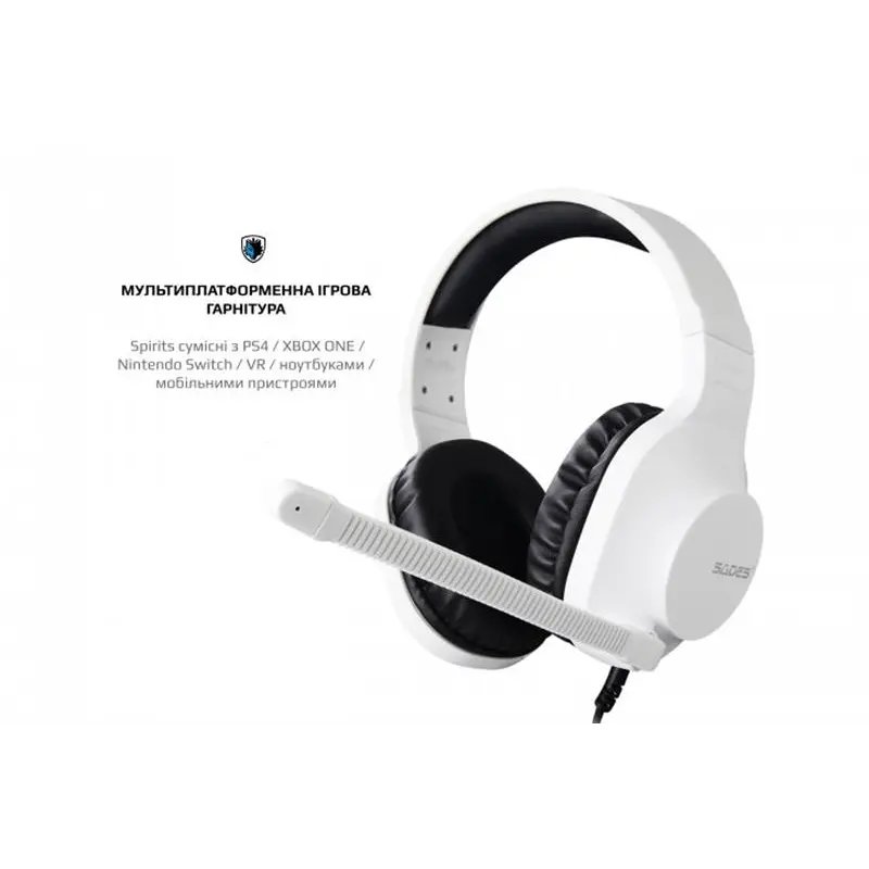 Гарнітура Sades SA-721 Spirits White (sa721wtj) Гарнітура Sades SA-721 Spirits White (sa721wtj)