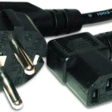 Кабель живлення для ПК кутовий Atcom (15270) 0,75 мм CEE 7 / 7- IEC C13, 1.8 м