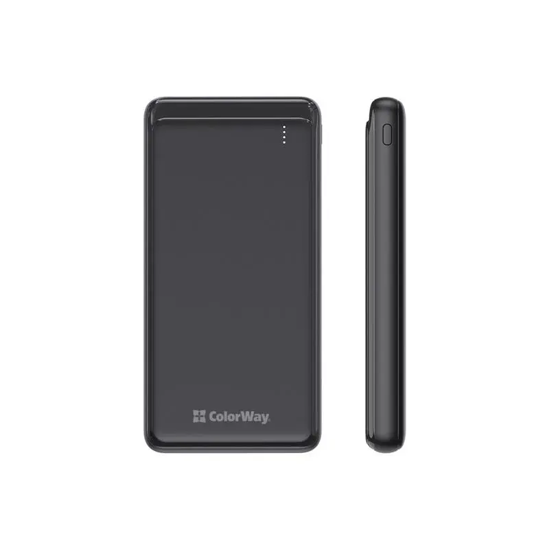 Універсальна мобільна батарея ColorWay Slim PD 10000mAh Black (CW-PB100LPG3BK-PD) Універсальна мобільна батарея ColorWay Slim PD 10000mAh Black (CW-PB100LPG3BK-PD)