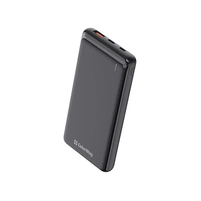 Універсальна мобільна батарея ColorWay Slim PD 10000mAh Black (CW-PB100LPG3BK-PD) Універсальна мобільна батарея ColorWay Slim PD 10000mAh Black (CW-PB100LPG3BK-PD)