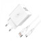 Зарядний пристрій SkyDolphin SC30V (2USB, 2.1A) White (MZP-000114) + кабель microUSB