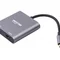 Адаптер-перехідник Maxxter 2хHDMI - USB Type-C V 2.0 (F/M), 0.1 м, Grey (V-CM-2HDMI)