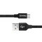 Кабель ColorWay USB - micro USB (M/M), 2.4 А, 0.25 м, Black (CW-CBUM048-BK)