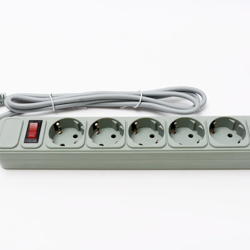 Фільтр живлення ProLogix (PRS-075P6-18G) 0.75 мм, 6 розеток, 1.8 м, сірий
