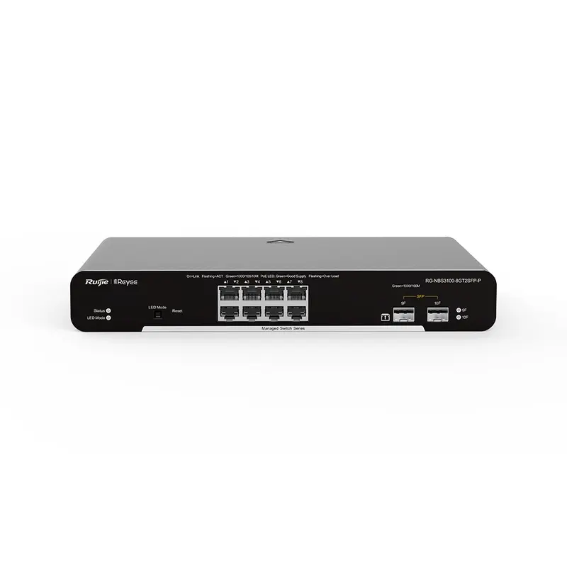 Комутатор Ruijie Reyee RG-NBS3100-8GT2SFP-P Комутатор Ruijie Reyee RG-NBS3100-8GT2SFP-P