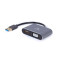 Адаптер Cablexpert HDMI+VGA - USB (F/M), 0.15 м, Black (A-USB3-HDMIVGA-01)