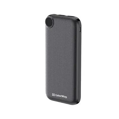 Універсальна мобільна батарея ColorWay LCD 10000mAh Black (CW-PB100LPI3BK-PDD) Універсальна мобільна батарея ColorWay LCD 10000mAh Black (CW-PB100LPI3BK-PDD)