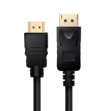 Кабель Prologix DisplayPort - HDMI V 1.2 (M/M), 1 м, Black (PR-DP-HDMI-P-02-30-1m)