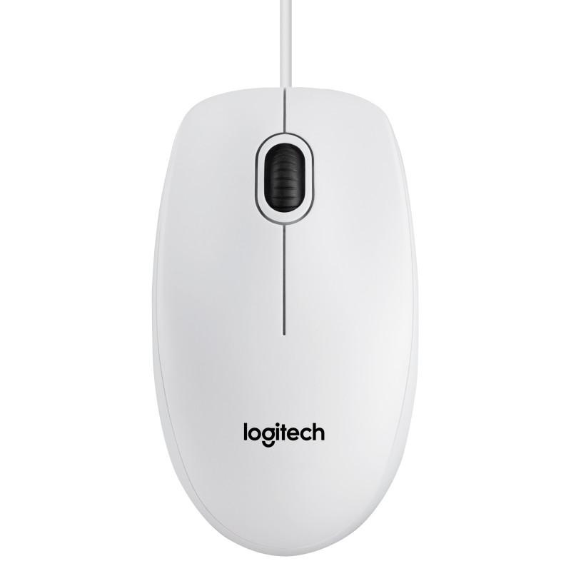 Миша Logitech B100 White (910-003360)