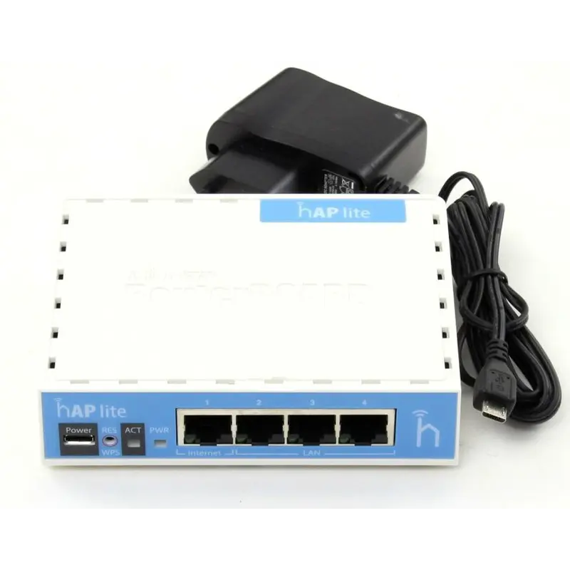 Бездротовий маршрутизатор Mikrotik hAP lite (RB941-2ND) Бездротовий маршрутизатор Mikrotik hAP lite (RB941-2ND)