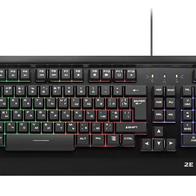 Клавіатура 2E Gaming KG320 LED Ukr Black (2E-KG320UB)