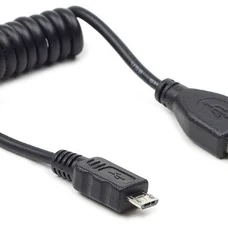 Кабель Cablexpert USB - micro USB V 2.0 (M/M), 0.6 м, спіральний (CC-mUSB2C-AMBM-0.6M)