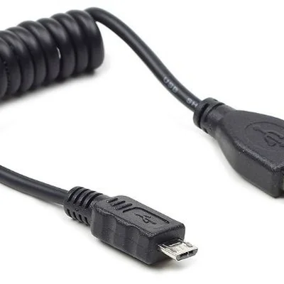 Кабель Cablexpert USB - micro USB V 2.0 (M/M), 0.6 м, спіральний (CC-mUSB2C-AMBM-0.6M)
