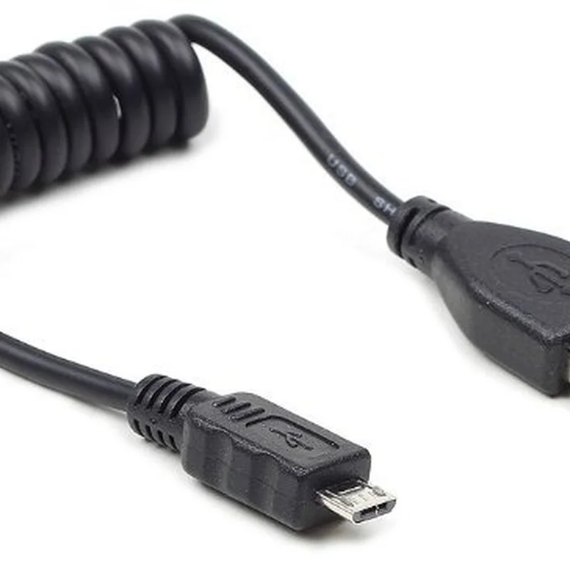 Кабель Cablexpert USB - micro USB V 2.0 (M/M), 0.6 м, спіральний (CC-mUSB2C-AMBM-0.6M)