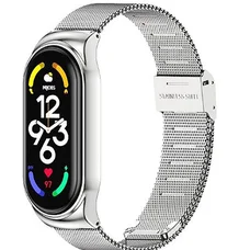 Ремінець BeCover Metal для Xiaomi Mi Smart Band 7 Silver (707494)