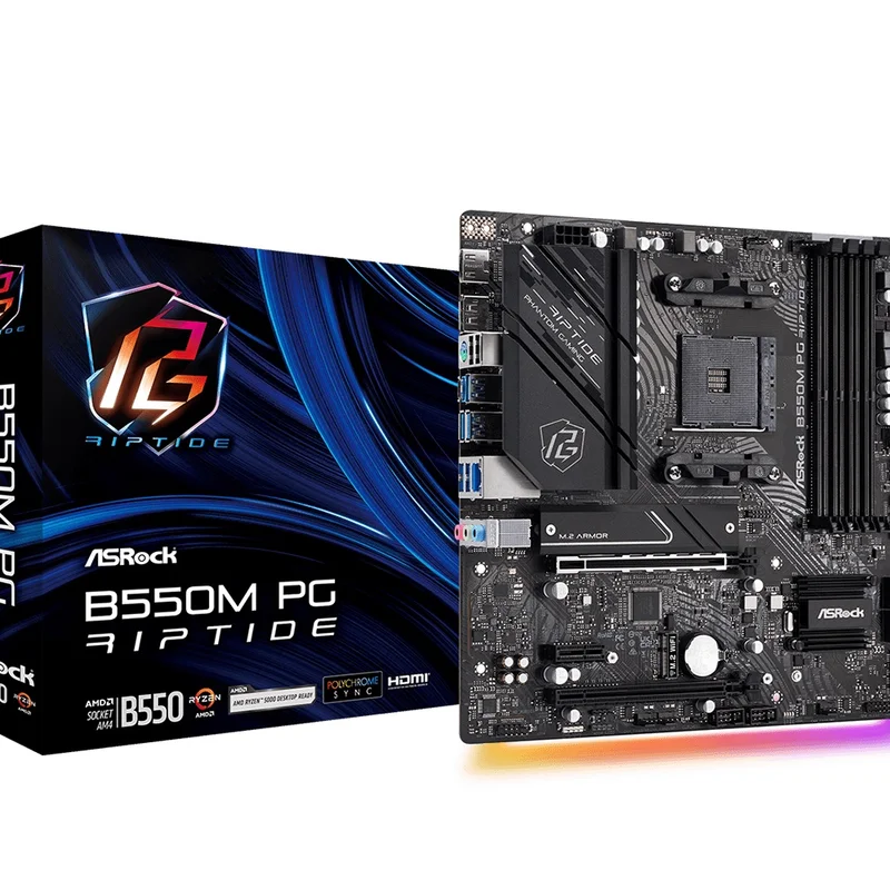 Материнська плата ASRock B550M PG Riptide Socket AM4