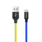 Кабель ColorWay USB - micro USB (M/M), 2.4 А, 1 м, Blue/Yellow (CW-CBUM052-BLY)