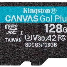 Карта пам`яті MicroSDXC 128GB UHS-I/U3 Class 10 Kingston Canvas Go! Plus R170/W90MB/s (SDCG3/128GBSP)