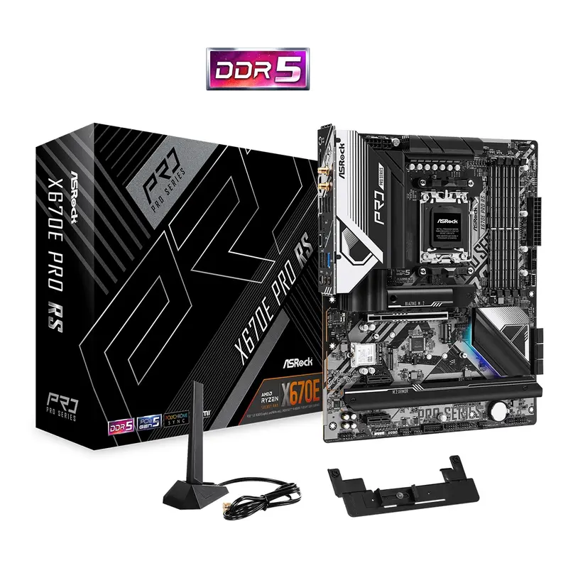 Материнська плата ASRock X670E PRO RS Socket AM5