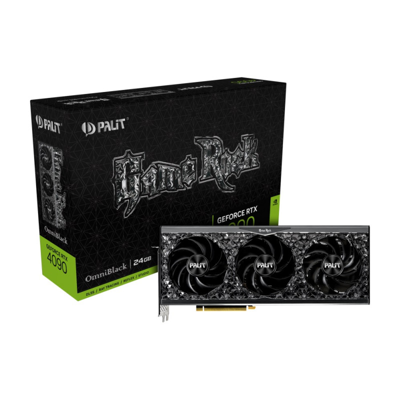 Відеокарта GF RTX 4090 24GB GDDR6X GameRock OmniBlack Palit (NED4090019SB-1020Q)