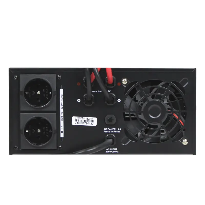 Джерело безперебійного живлення LogicPower LPM-PSW-1500VA (1050 Вт), Lin.int., AVR, 2 x евро, метал Джерело безперебійного живлення LogicPower LPM-PSW-1500VA (1050 Вт), Lin.int., AVR, 2 x евро, метал