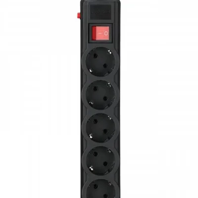 Фільтр живлення Gembird Pro (SPG5-G-10B-PRO) 5 розеток, 3м, чорний
