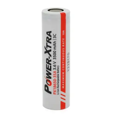 Акумулятор Power-Xtra 18650 Li-Ion 3500 mAh White Акумулятор Power-Xtra 18650 Li-Ion 3500 mAh White