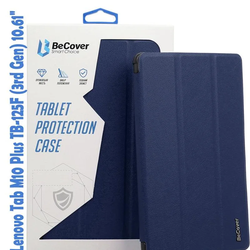 Чохол-книжка BeCover Smart для Lenovo Tab M10 Plus TB-125F (3rd Gen)/K10 Pro TB-226 10.61" Deep Blue (708302)