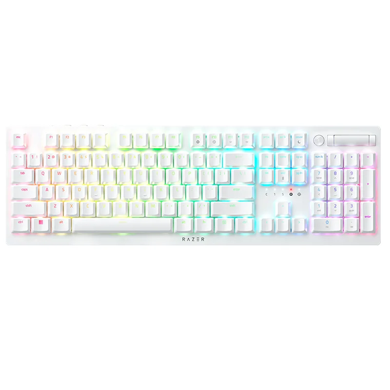 Клавіатура бездротова Razer DeathStalker V2 Pro Wireless Purple Switch ENG White (RZ03-04363500-R3M1)