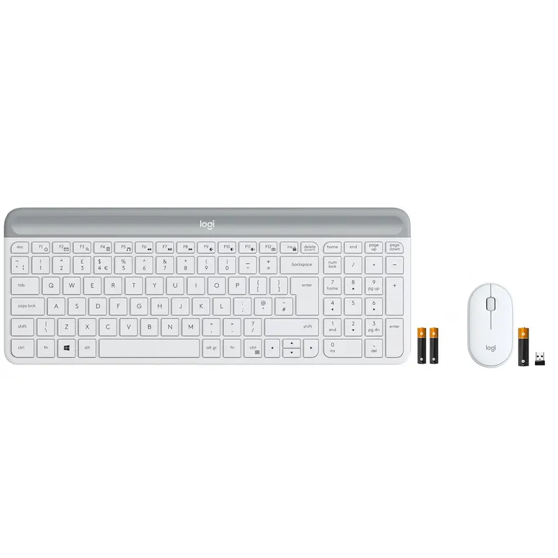 Комплект (клавіатура, мишка) бездротовий Logitech MK470 White USB (920-009205)