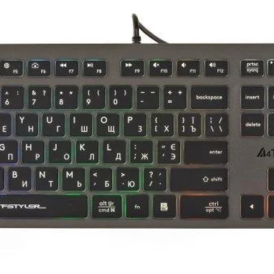 Клавіатура A4Tech Fstyler FX60 Grey Neon Backlit