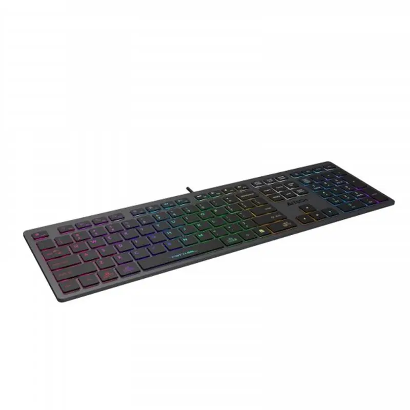Клавіатура A4Tech Fstyler FX60 Grey Neon Backlit Клавіатура A4Tech Fstyler FX60 Grey Neon Backlit
