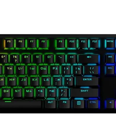 Клавіатура HyperX Alloy Origins Red RGB PBT ENG/RU Black (639N3AA)